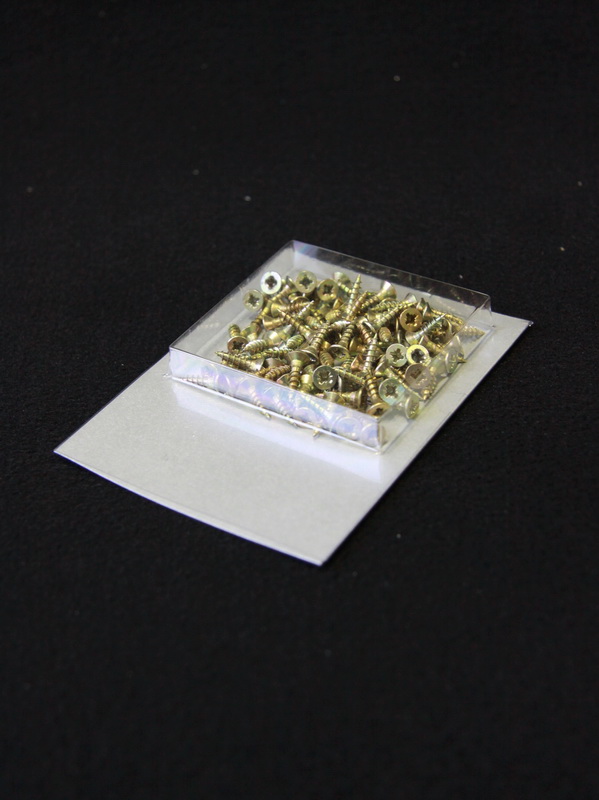 Блистер с загибом краев под изделие 53х57х9 мм