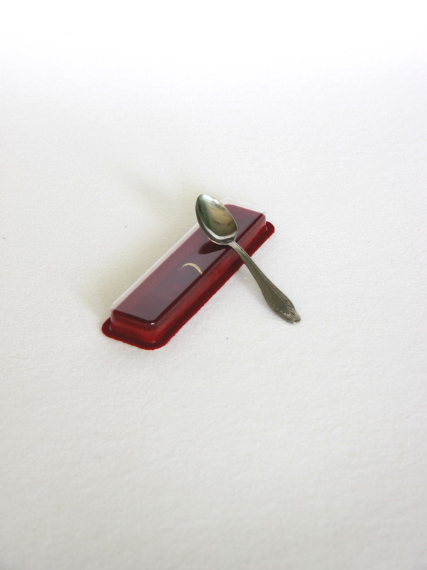  Сувенирная упаковка под кофейную ложку (33х138х16 мм), тёмно-бордовый