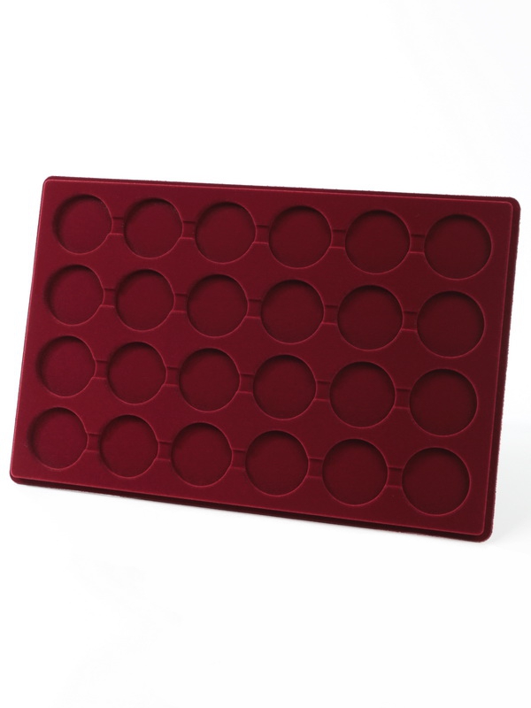 Планшет L (222х333х13 мм) для 24 монет, медалей d-43 мм, h-6 мм