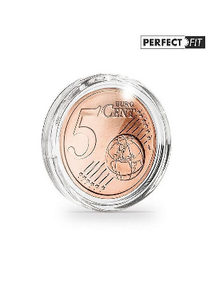 Капсулы Ultra Perfect Fit для монеты 5 евроцентов (21,25 мм), в упаковке 10 шт. Leuchtturm, 365287