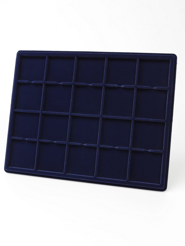 Планшет S (234х296х12 мм) на 10 ячеек (для медалей на колодках), тёмно-синий
