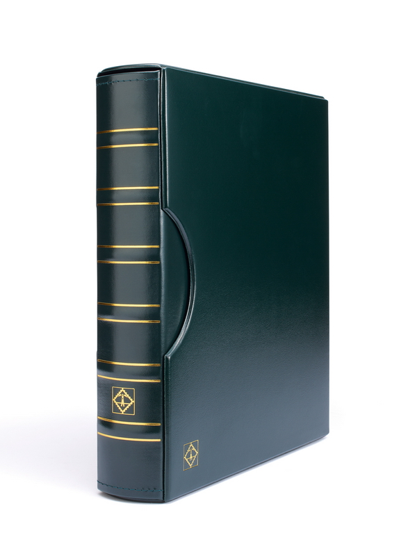 Альбом GRANDE-Classic (без листов) + шубер (защитная кассета). Тёмно-зелёный. Leuchtturm, 317159