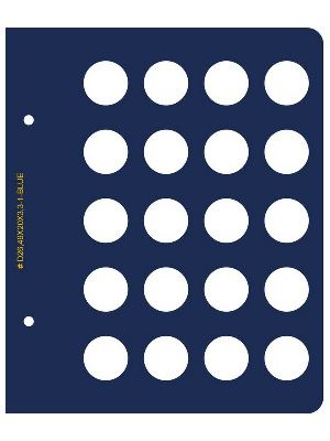 Лист для монет диаметром 26,49 мм для альбома Монеты Соединённых штатов Америки. Альбо Нумисматико Лист для монет диаметром 26,49 мм для альбома Монеты Соединённых штатов Америки. Альбо Нумисматико