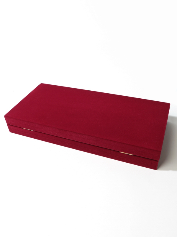 Футляр (260х121х38 мм) для 3 монет в капсулах (диаметр 74 мм), светло-бордовый