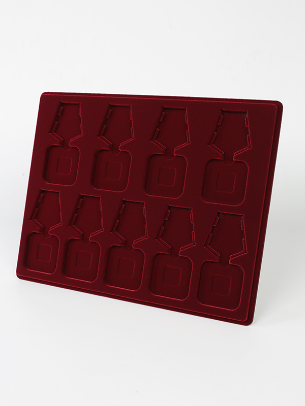 Планшет S (234х296х12 мм) на 9 орденов с пятиугольной колодкой, тёмно-бордовый Планшет S (234х296х12 мм) на 9 орденов с пятиугольной колодкой, тёмно-бордовый