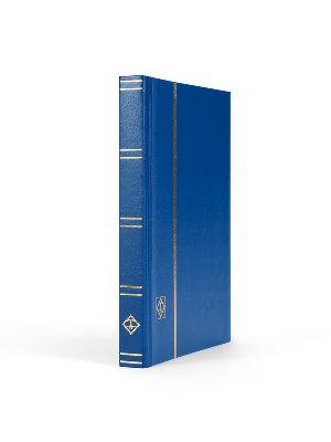 Альбом для марок (кляссер BASIC). А5. 16 листов (32 страницы) из чёрного картона с промежуточными листами из пергамина. Синий. Leuchtturm, 339365 / 315761