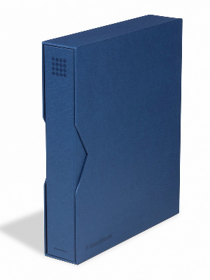 Альбом GRANDE PUR + шубер (защитная кассета). Синий. Leuchtturm, 359532 Альбом GRANDE PUR + шубер (защитная кассета). Синий. Leuchtturm, 359532