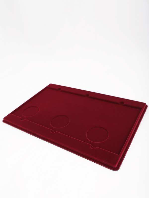  Планшет L (222х333х13 мм) для серии монет «Выдающиеся спортсмены России». 3 буклета, тёмно-бордовый