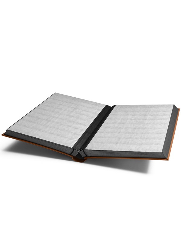 Альбом для марок (кляссер COMFORT). 32 листа (64 страницы) из чёрного картона. Metallic edition (Бронзовый). Leuchtturm, 358060