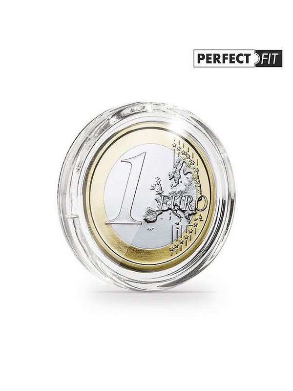 Капсулы Ultra Perfect Fit для монеты 1 евро (23,25 мм), в упаковке 10 шт. Leuchtturm, 365291