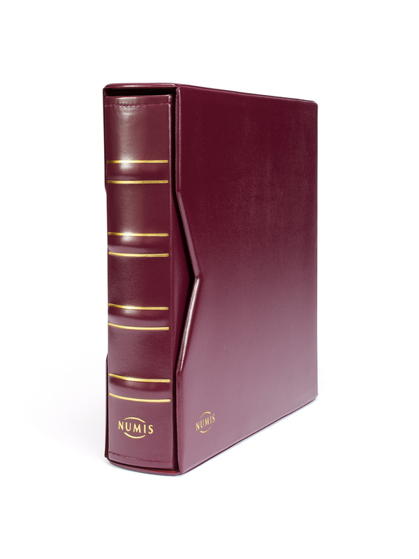 Альбом NUMIS-Classic (без листов) + шубер (защитная кассета). Бордовый. Leuchtturm, 312262