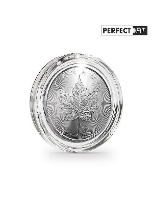 Капсулы Ultra Perfect Fit для монеты Maple Leaf 1 унция серебро (38 мм), в упаковке 10 шт. Leuchtturm, 365297 Капсулы Ultra Perfect Fit для монеты Maple Leaf 1 унция серебро (38 мм), в упаковке 10 шт. Leuchtturm, 365297