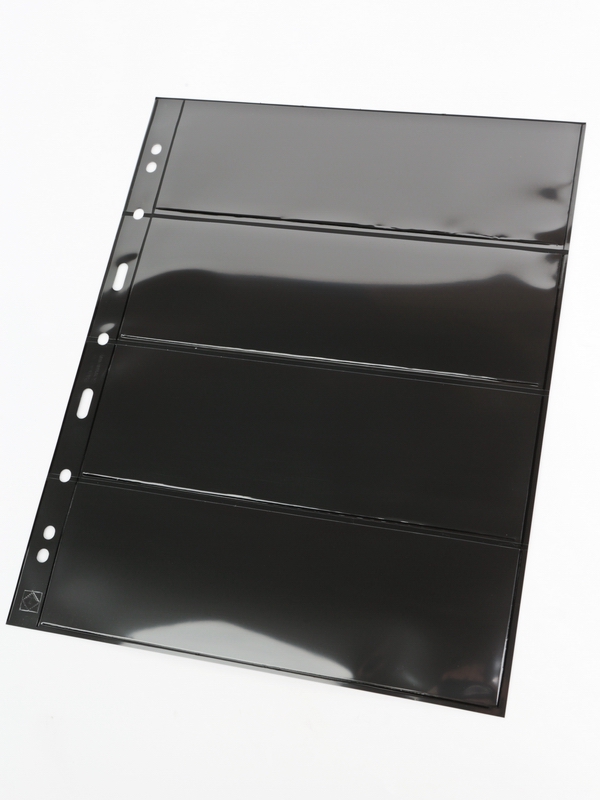 Листы-обложки GRANDE 4S (242х312 мм) двусторонние на 4 ячейки (216х72 мм). Упаковка из 5 листов. Leuchtturm, 312682