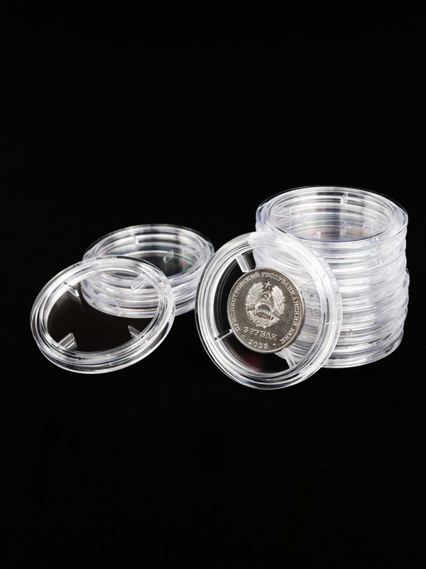 Капсулы для монет 24 мм в разборе (комплектация 100 шт)