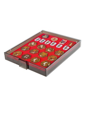 Кассета XXL с поролоновой вставкой красного цвета для медалей, орденов, значков, эмблем. Lindner, 2457 Кассета XXL с поролоновой вставкой красного цвета для медалей, орденов, значков, эмблем. Lindner, 2457