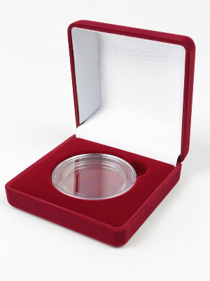 Футляр (92х92х40 мм) для монеты в капсуле (диаметр 58 мм) Футляр (92х92х40 мм) для монеты в капсуле (диаметр 58 мм)