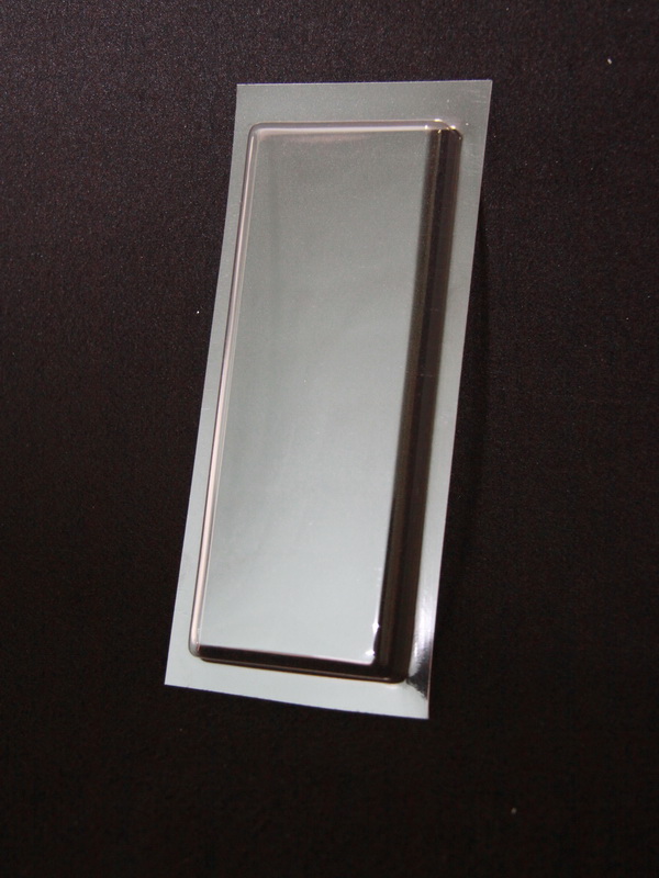 Блистер с загибом краев под изделие 59х152х13 мм