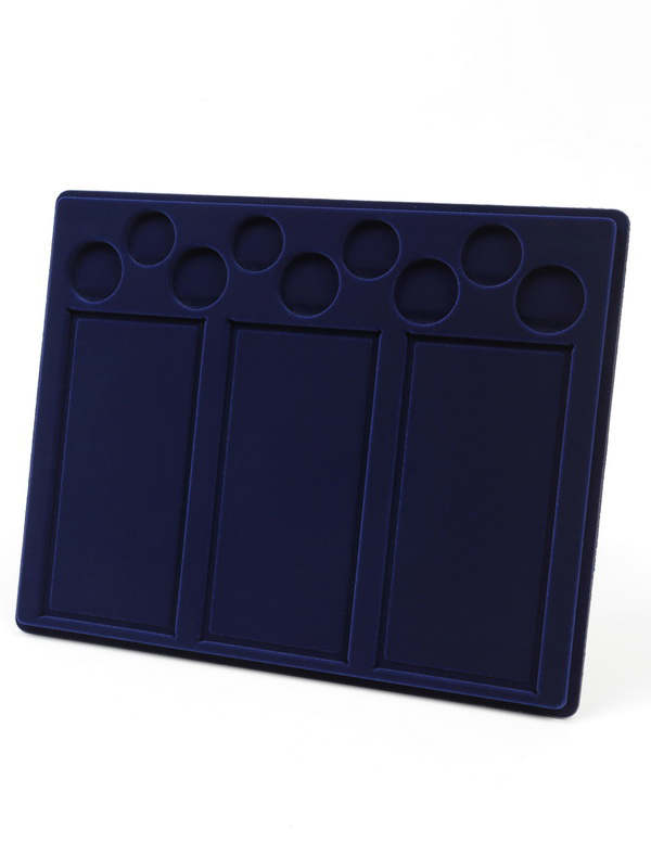  Планшет S (234х296х12 мм) «Крым и Севастополь» (для 3 банкнот в чехлах и 9 монет в капсулах Leuchtturm), тёмно-синий