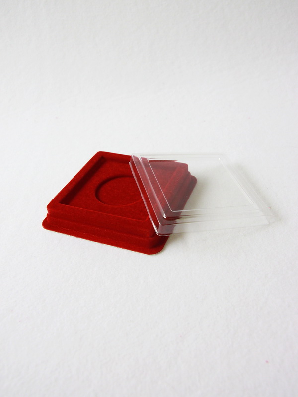  Сувенирная упаковка (106х106х20 мм) под медаль 44 мм, тёмно-синий