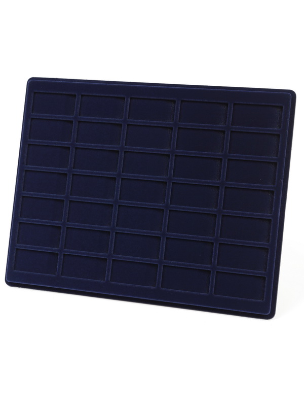  Планшет S (234х296х12 мм) для 35 брелоков Тройка Московского метрополитена, тёмно-синий