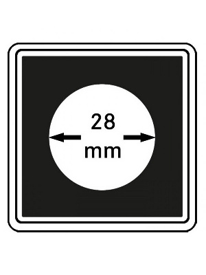 Капсулы Carree для монет 28 мм (в упаковке 4 шт). Lindner, 2240028 Капсулы Carree для монет 28 мм (в упаковке 4 шт). Lindner, 2240028