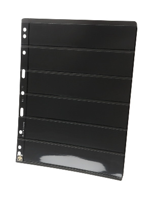 Листы-обложки VARIO PLUS 6S (216х280 мм) на 6 ячеек (195х39 мм). Упаковка из 5 листов. Leuchtturm, 303128 Листы-обложки VARIO PLUS 6S (216х280 мм) на 6 ячеек (195х39 мм). Упаковка из 5 листов. Leuchtturm, 303128