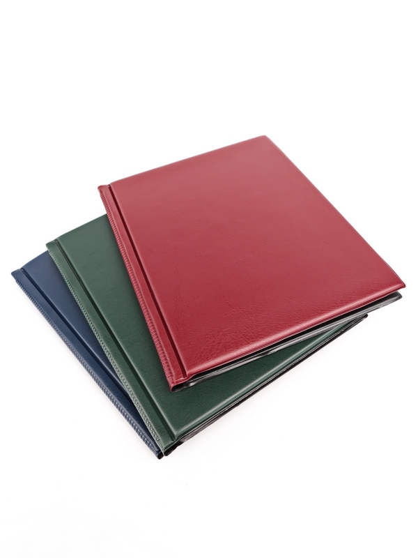 Карманный монетный альбом 173х216х18 мм для размещения 200 монет, вертикальный, тёмно-бордовый