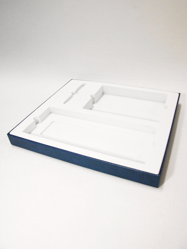 Флокированный ложемент под набор из 3 предметов (ежедневник, планинг и ручка). Вид 2