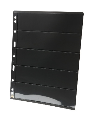 Листы-обложки VARIO PLUS 5S (216х280 мм) на 5 ячеек (195х51 мм). Упаковка из 5 листов. Leuchtturm, 317000 Листы-обложки VARIO PLUS 5S (216х280 мм) на 5 ячеек (195х51 мм). Упаковка из 5 листов. Leuchtturm, 317000