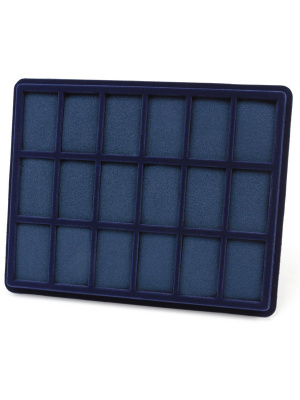 Планшет S (243х304х21 мм) на 18 ячеек (64х40х16 мм) (с поролоновой вставкой)