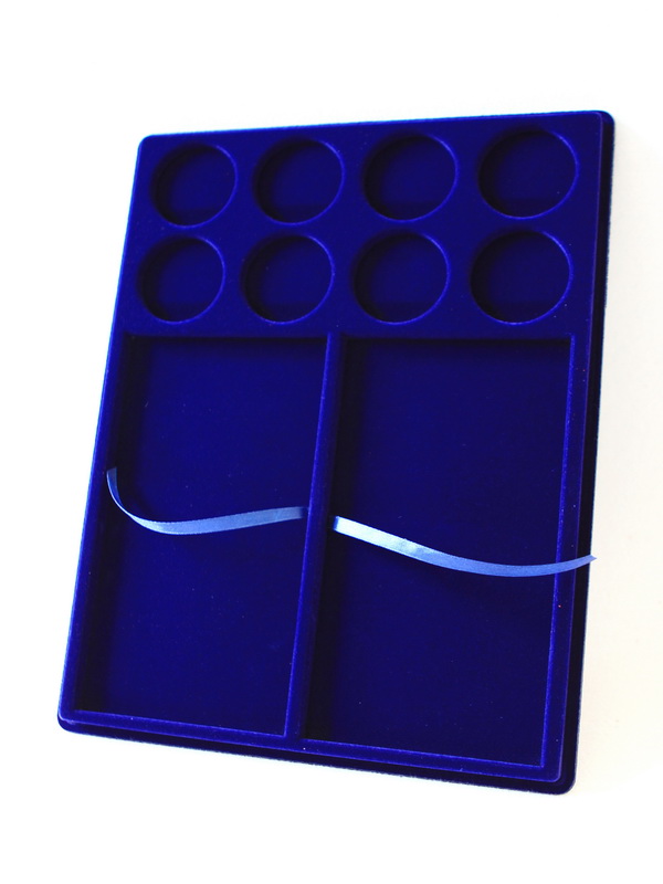 Планшет S (234х296х12 мм) для 2 банкнот Сочи-2014 в капсулах и 8 монет Сочи-2014 в капсулах, тёмно-синий  Планшет S (234х296х12 мм) для 2 банкнот Сочи-2014 в капсулах и 8 монет Сочи-2014 в капсулах, тёмно-синий