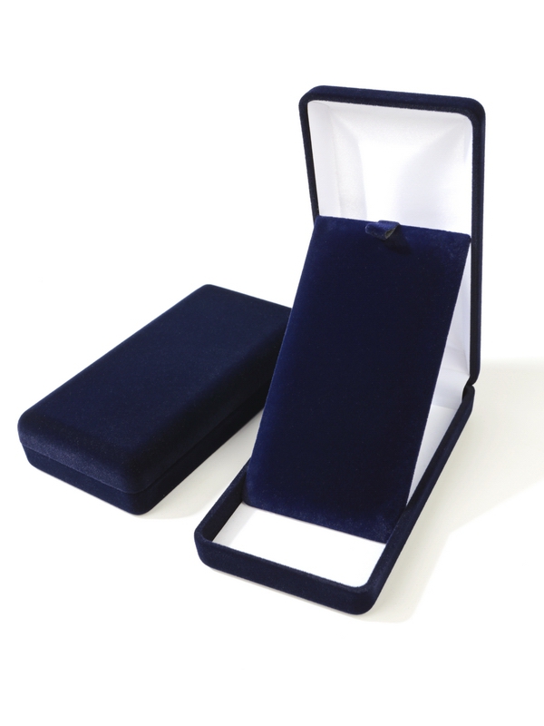 Футляр (62х116х26 мм) с универсальной подложкой,  тёмно-синий