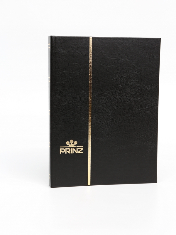 Альбом для марок (кляссер CLASSIC). А5. 8 листов (16 страниц) из чёрного картона с промежуточными листами из пергамина. Чёрный. Prinz, 2004