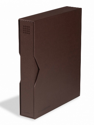 Альбом GRANDE PUR + шубер (защитная кассета). Тёмно-коричневый. Leuchtturm, 359528 Альбом GRANDE PUR + шубер (защитная кассета). Тёмно-коричневый. Leuchtturm, 359528