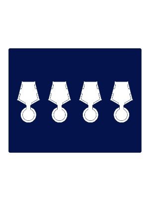 Футляр деревянный Volterra Uno (304х244х31 мм) на 4 медали РФ с пятиугольной колодкой d-32 мм Футляр деревянный Volterra Uno (304х244х31 мм) на 4 медали РФ с пятиугольной колодкой d-32 мм