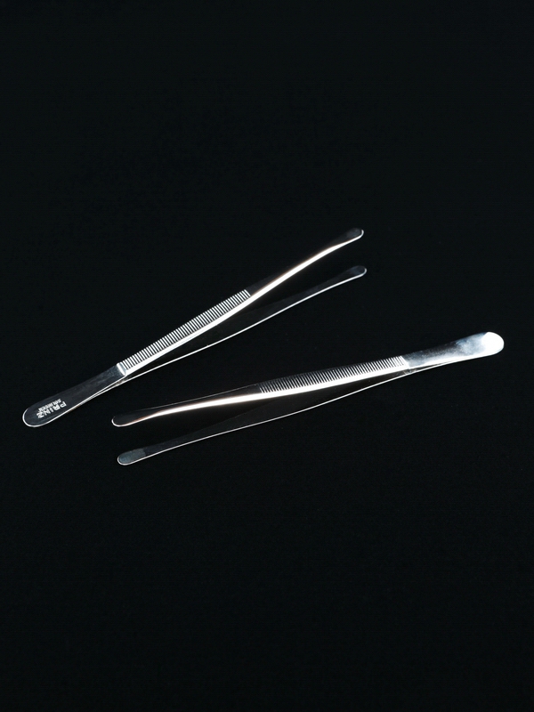 Пинцет для марок с прямой закруглённой широкой лопаткой, 120 мм. Prinz, 1230