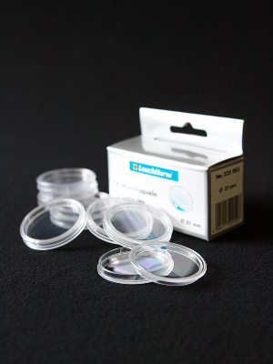 Капсулы GRIPS (CAPS) для монет 31 мм (в упаковке 10 шт). Leuchtturm, 325003 Капсулы GRIPS (CAPS) для монет 31 мм (в упаковке 10 шт). Leuchtturm, 325003