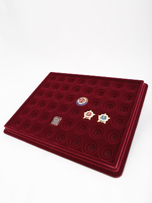 Планшет S (243х304х21 мм) для спортивных значков (диаметром 30 мм)