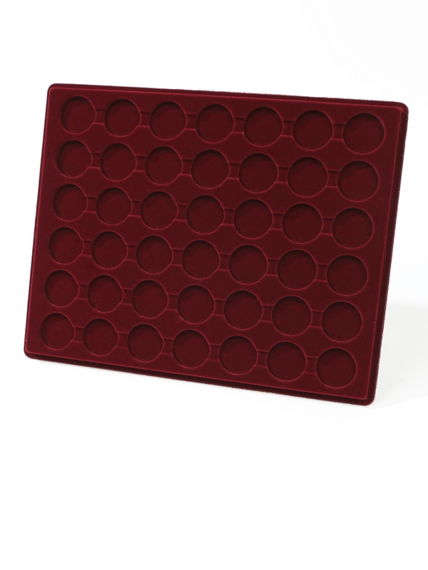 Планшет S (234х296х12 мм) для 42 монет, медалей d-31 мм, h-6 мм