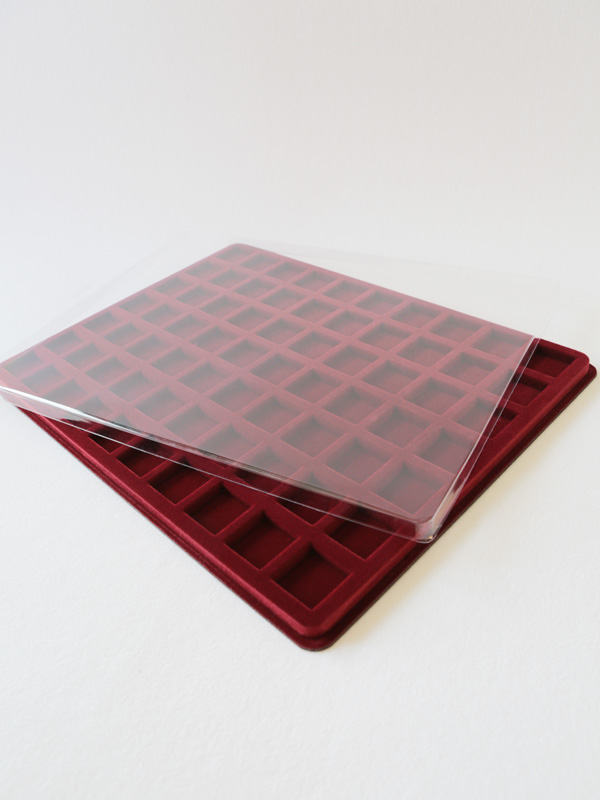 Планшет G (291х393х16 мм) на 70 ячеек (29х29х8 мм), тёмно-синий  Планшет G (291х393х16 мм) на 70 ячеек (29х29х8 мм), тёмно-синий