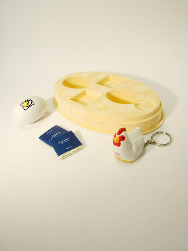 Сувенирная упаковка овальной формы под подарочный набор