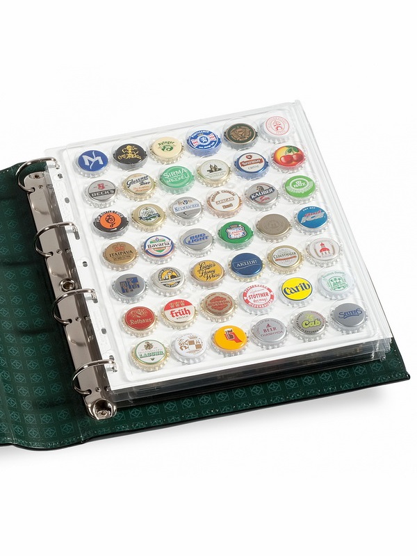 Листы-обложки ENCAP из прозрачного пластика для 42 крышек от шампанского. Формат GRANDE. Упаковка из 2 листов. Leuchtturm, 308075 Листы-обложки ENCAP из прозрачного пластика для 42 крышек от шампанского. Формат GRANDE. Упаковка из 2 листов. Leuchtturm, 308075