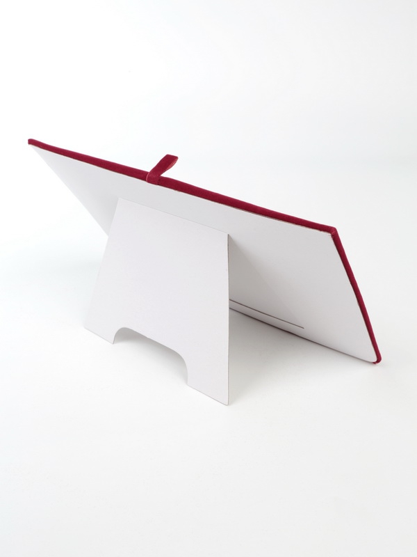 Ложемент, вкладыш 211х132х6 мм. 2 язычка, светло-бордовый