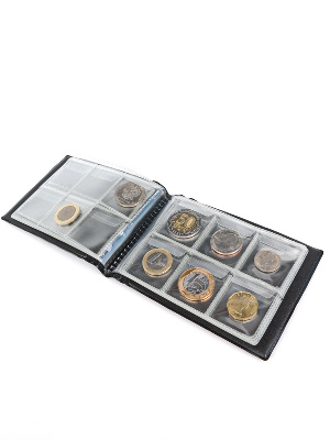 Карманный монетный альбом 138х99х18 мм для размещения 60 монет, горизонтальный