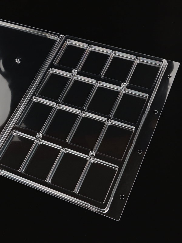 Листы-обложки Гранде из прозрачного пластика для 16 монет в слабах ННР мини. Упаковка из 2 листов, Россия