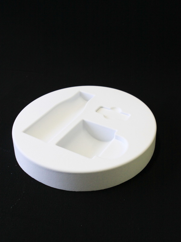 Круглый флокированный ложемент под набор Nivea. Вид 1