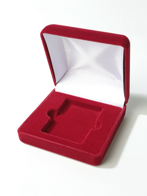 Футляр (92х92х40 мм) для мини слаба ННР (Россия), светло-бордовый