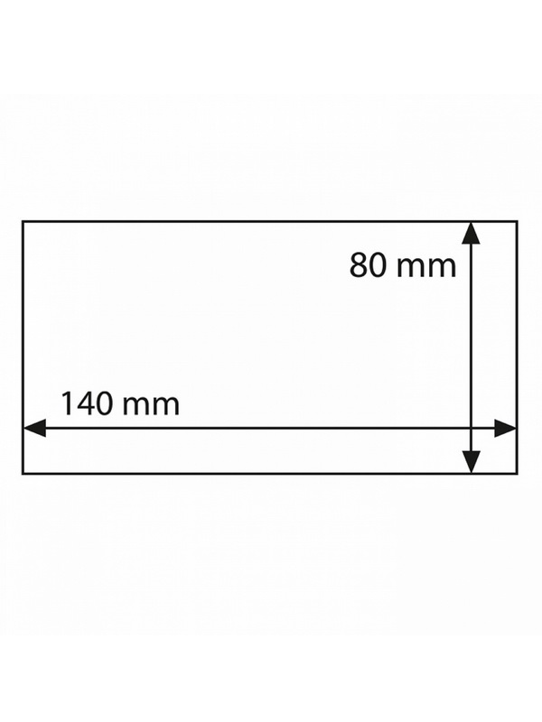 Защитные листы-обложки BASIC 140 для банкнот (140х80 мм). Упаковка 10 шт. Leuchtturm, 359380/10