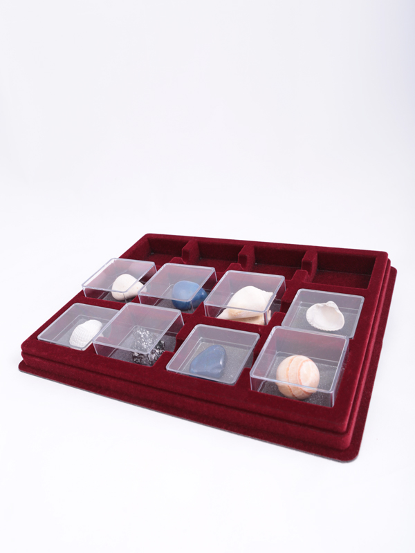  Планшет S (243х304х26 мм) на 12 ячеек для пластиковых капсул 58х58 мм, тёмно-бордовый