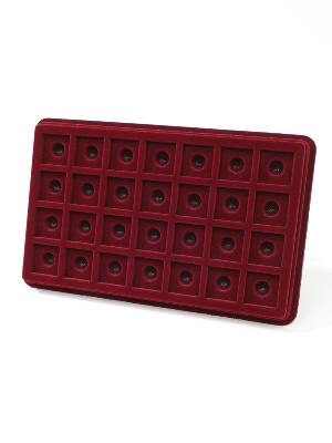 Планшет M (150х239х20 мм) на 28 ячеек (26х26х6 мм) под значки с цангой